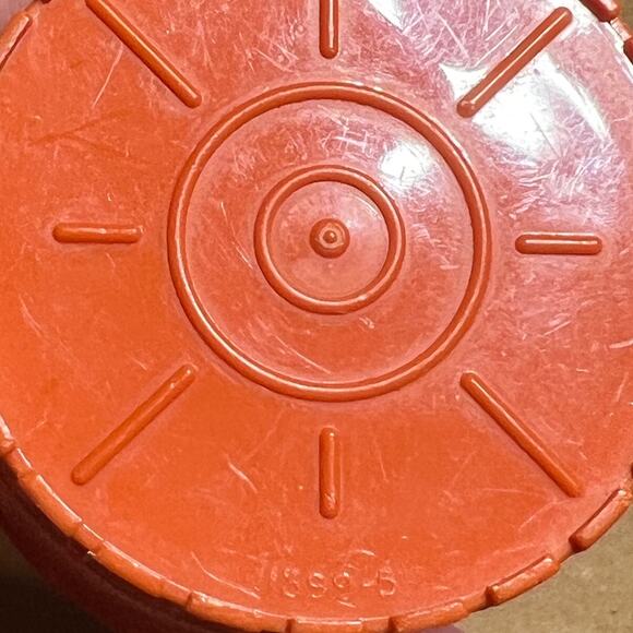 Tupperware kids Doll Toy Tuppertoys Mini Pitcher 1399 5" Orange Push Button Lid - Picture 7 of 10